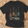 Lets Rock N Roll Guitar Retro Women's T-Shirt Geschenke für alte Männer