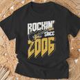 Rockin' Since 2006Intage Rock Music Fan 17Th Birthday T-Shirt Geschenke für alte Männer