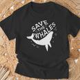 Salvar A Las Ballenas Camiseta unisex Regalos para ancianos