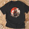 Samurai Hombres Guerrero Japonés Ninja Hombres Kawaii Camiseta unisex Regalos para ancianos