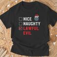 D20 Gifts, Christmas List Shirts