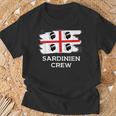Sardinia Crew Sardinia Flag Italy Holiday T-Shirt Geschenke für alte Männer