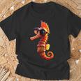 Seahorse With Sunglasses Aquarist Ocean Cute Seahorse T-Shirt Geschenke für alte Männer