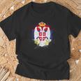 Serbia For Flag Belgrade Zagreb T-Shirt Geschenke für alte Männer