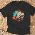 Shuttlecock Graffiti Badminton Lovers Badminton Hall T-Shirt Geschenke für alte Männer