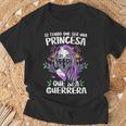 Si Tengo Que Ser Una Princesa Que Sea Guerrera 8 Marzo Cuello Camiseta unisex Regalos para ancianos