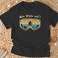 Skifahrer Herrenintage Skifahren Skifahrer Geschenk T-Shirt Geschenke für alte Männer