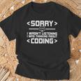 Software Computer Programmer Costume Nerds Science Coding T-Shirt Geschenke für alte Männer