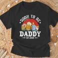 Soon To Be Daddy 2025 Retro Pregnancy Announcement Dad T-Shirt Geschenke für alte Männer