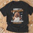 Sorry Mein Capybara Hat Meine Hausaufgaben Gefressen T-Shirt Geschenke für alte Männer