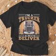 Soy Un Camionero Siempre Entrego Diseño Para Camioneros Camiseta unisex Regalos para ancianos