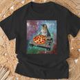 Space Galaxy Universe Cat Pizza Dj Cute Cosmic T-Shirt Geschenke für alte Männer