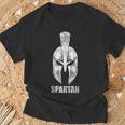 Spartan Casco Spartaner Gym Motivation Fitness Refranes Camiseta unisex Regalos para ancianos