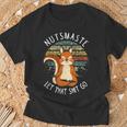 Squirrel Nutsmaste Yoga Meditation Retrointage T-Shirt Geschenke für alte Männer