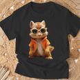 Squirrel With Sunglasses Animal Lovers Cute Rodent T-Shirt Geschenke für alte Männer