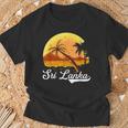 Sri Lanka Palm Tree Ocean Summer Holiday Sri Lanka S T-Shirt Geschenke für alte Männer