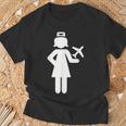 Stewardess Aeroplane T-Shirt Geschenke für alte Männer