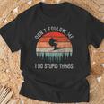 I Do Stupid Things Freestyle Skiing Skiers Ski T-Shirt Geschenke für alte Männer