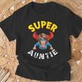 Super Auntie Hero Cape Flying Cartoon Niece Nephew T-Shirt Gifts for Old Men Super Auntie Hero Cape Flying Cartoon Niece Nephew T-Shirt Gifts for Old Men