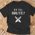 Historia De La Antigua Roma Bruta Julio César Camiseta unisex Regalos para ancianos