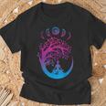 Tree Of Life Spiritual Moon Phases Yoga T-Shirt Geschenke für alte Männer