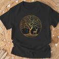 Tree Of Life Tree Of Life Yoga Meditation Tree Deer T-Shirt Geschenke für alte Männer