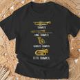 Types Of Trumpets Trumpet Surprise Instrument T-Shirt Geschenke für alte Männer