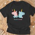 Unicorn Friends Einhorn Freunde Mädchen Kinder T-Shirt Geschenke für alte Männer