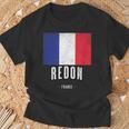 Ville De Redon France Fr Drapeau Français T-Shirt Cadeaux pour les vieillards