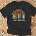 Vintage 1960 Limited Edition 65-Year-Old 65Th Birthday T-Shirt Gifts for Old Men