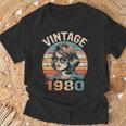 Vintage 1980 45 Años Cumpleaños Regalo Made In 1980 Camiseta unisex Regalos para ancianos