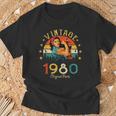 Vintage 1980 45 Años Cumpleaños Regalo Original 1980 Camiseta unisex Regalos para ancianos