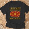 Vintage Macedonian Flag S T-Shirt Geschenke für alte Männer