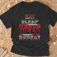 Vintage Jey First Name Saying Eat Sleep Yeet Repeat Apparel T-Shirt Gifts for Old Men
