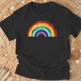 Vintage Rainbow With Beautiful Colourful Colours Love Peace T-Shirt Geschenke für alte Männer