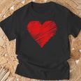 Vintage Red Heart Partner Children Lovealentine's Day Her Her T-Shirt Geschenke für alte Männer