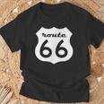 Vintage Retro Us American Highway Sign Interstate Road T-Shirt Geschenke für alte Männer