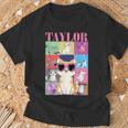 Vintage Taylor First Name Personalized Cat Birthday Party T-Shirt Gifts for Old Men