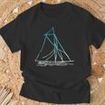 Voile Cadeau Pour Navigateuroilier Skipper Bateau T-Shirt Cadeaux pour les vieillards