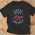 Vornamen Bester Armin Der Weltorname Armin T-Shirt Geschenke für alte Männer