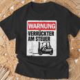 Warning Crazy Forklift S T-Shirt Geschenke für alte Männer