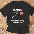 Warte Du Hast Waserloren Lustiger Spruch T-Shirt Geschenke für alte Männer