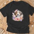 Watercolor Beagle T-Shirt Geschenke für alte Männer