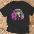 Watercolour Colourful Bavarian Mountain Sweat Dog T-Shirt Geschenke für alte Männer