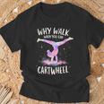 Why Walk When You Can Cartwheel Gymnast Girls Gymnastics T-Shirt Gifts for Old Men