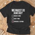 Wie Magst Du Deine Eier Gekrault Lustiges T-Shirt Geschenke für alte Männer