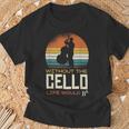 Without The Cello Life Would Bb T-Shirt Geschenke für alte Männer