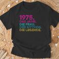 Women's Birthday intage 1975 Woman Myth Legend T-Shirt Geschenke für alte Männer