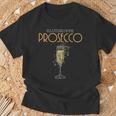 Women's Blood Group Prosecco Prosecco Prosecco T-Shirt Geschenke für alte Männer