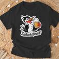 Women's Schluckspecht An Herrentag Specht Anatertag Trinkt Bier Bier With-Neck T-Shirt Geschenke für alte Männer
